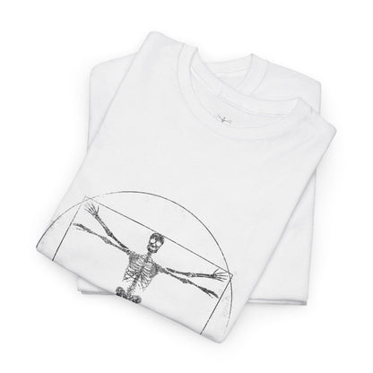 Vitruvian Skeleton Illustration | Homo extinctus T-Shirt