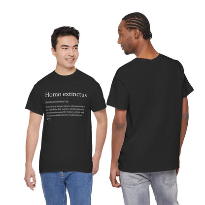Homo extinctus Definition English Version | Homo extinctus T-Shirt