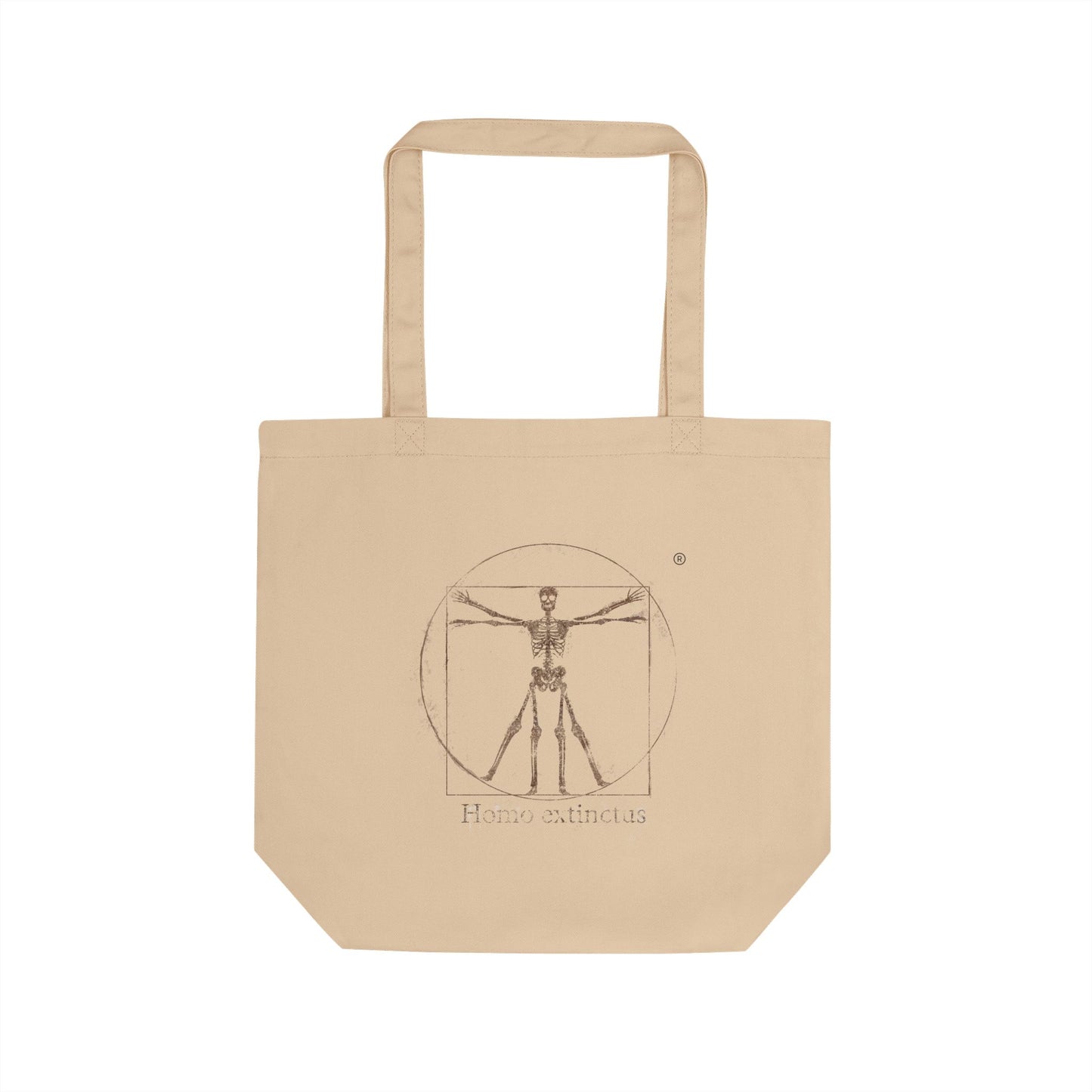 Vitruvian Skeleton Illustration Tote Bag | Eco Tote Bag