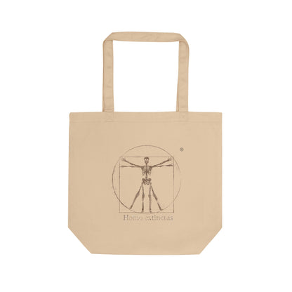 Vitruvian Skeleton Illustration Tote Bag | Eco Tote Bag