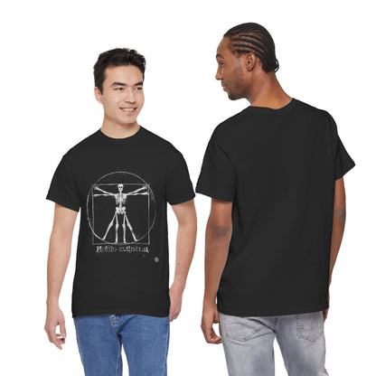 Vitruvian Skeleton Illustration | Homo extinctus T-Shirt