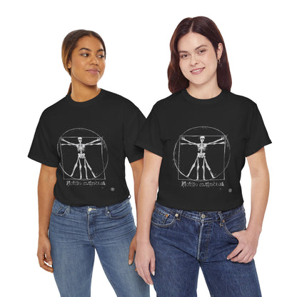 Vitruvian Skeleton Illustration | Homo extinctus T-Shirt