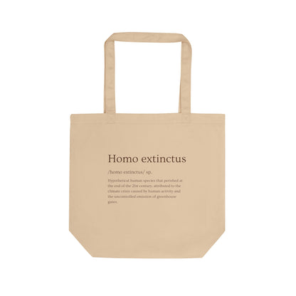 Homo extinctus Definition English Version Tote Bag | Eco Tote Bag