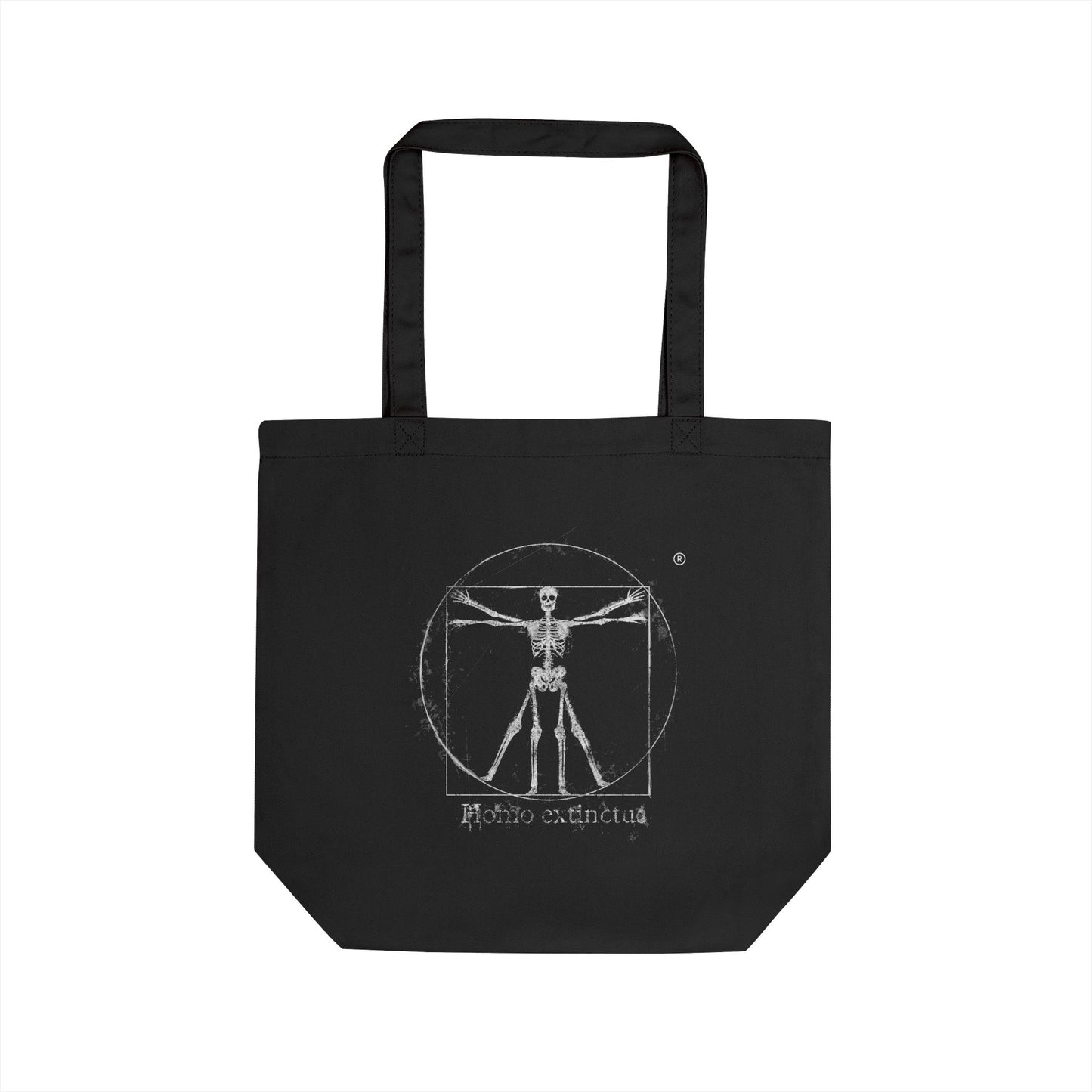 Vitruvian Skeleton Illustration Tote Bag | Eco Tote Bag