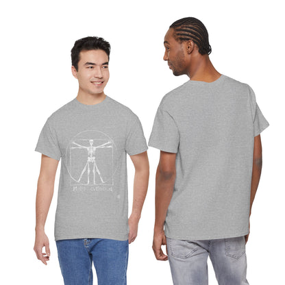 Vitruvian Skeleton Illustration | Homo extinctus T-Shirt