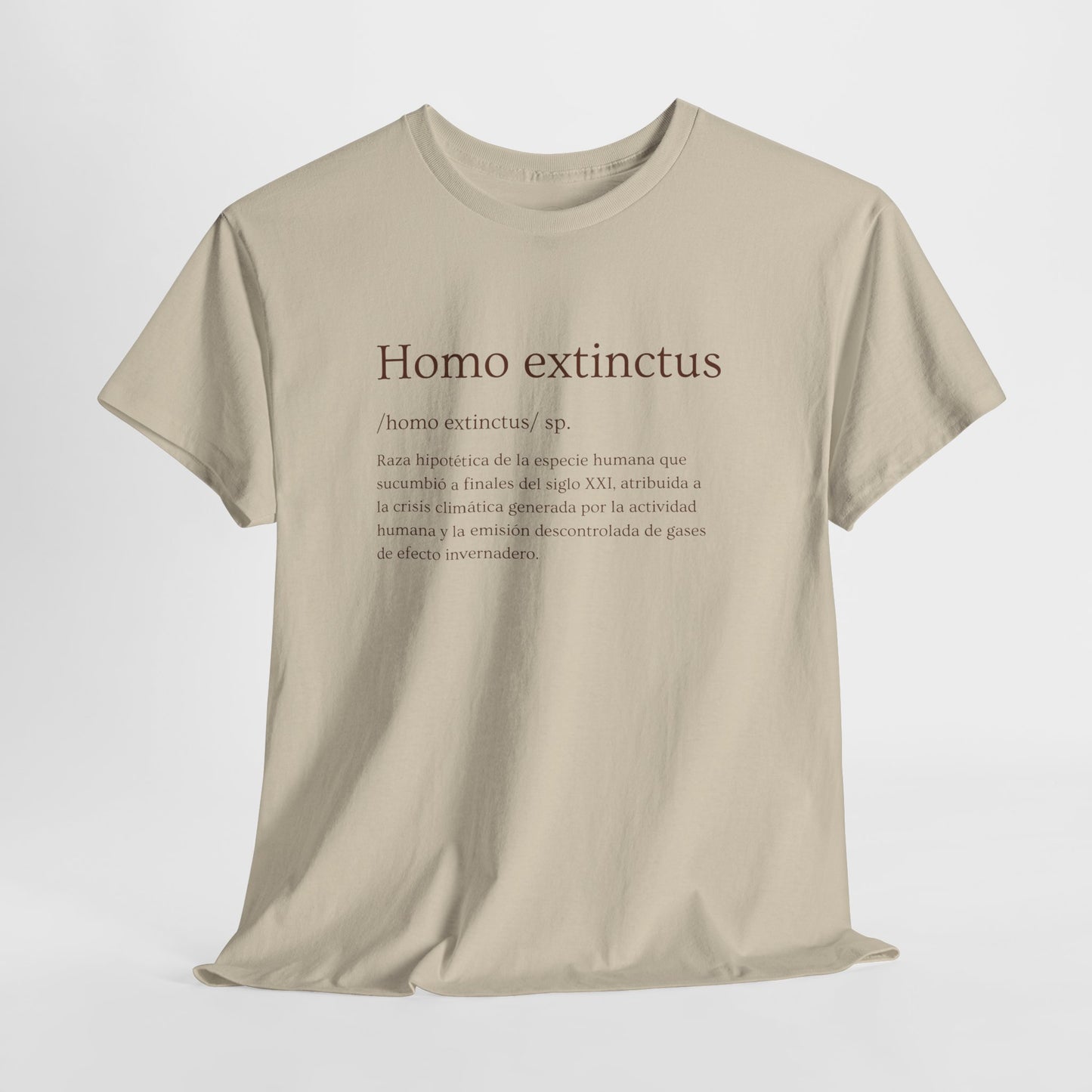 Homo extinctus Definition Spanish Version | Homo extinctus T-Shirt