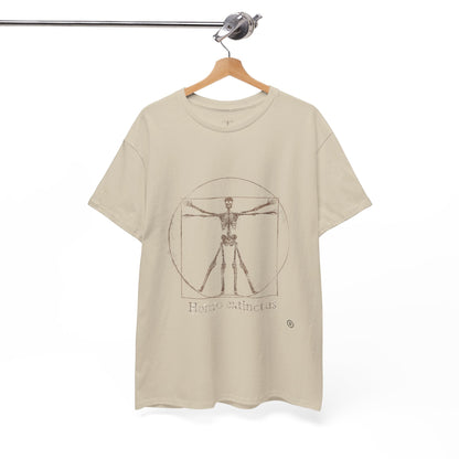 Vitruvian Skeleton Illustration | Homo extinctus T-Shirt