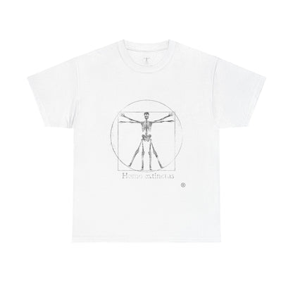 Vitruvian Skeleton Illustration | Homo extinctus T-Shirt