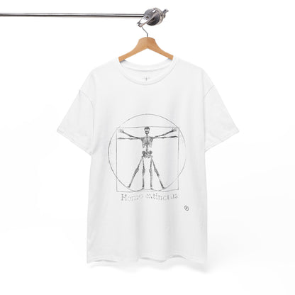 Vitruvian Skeleton Illustration | Homo extinctus T-Shirt