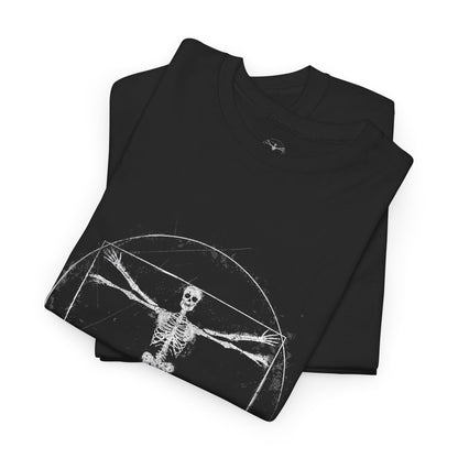 Vitruvian Skeleton Illustration | Homo extinctus T-Shirt