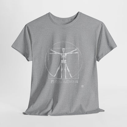 Vitruvian Skeleton Illustration | Homo extinctus T-Shirt