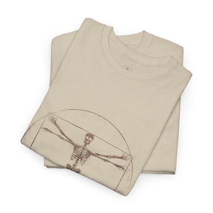 Vitruvian Skeleton Illustration | Homo extinctus T-Shirt